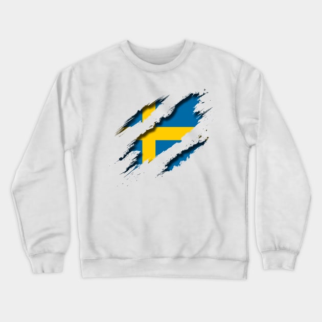 Sweden Shredding Crewneck Sweatshirt by blackcheetah